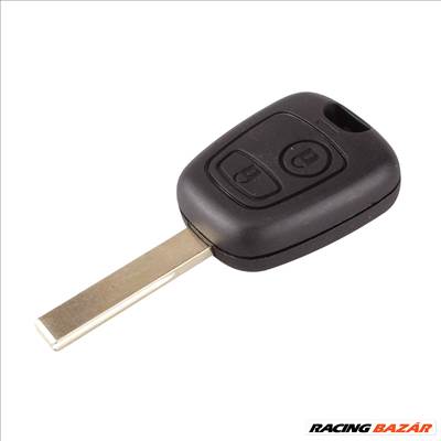 Peugeot kulcs 2 gombos HU83 kulcsszár