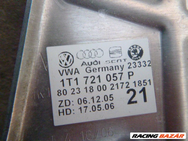 Volkswagen Touran I 2005 FÉKPEDÁL TARTÓ KONZOL (VÁLTÓ: MANUÁLIS) 1T1 721 057P 1T1721057P 2. kép