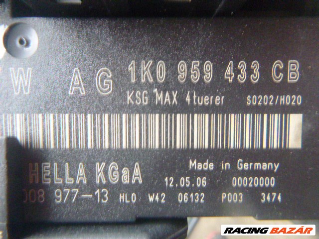 Volkswagen Touran 2005 komfort elektronika 1K0 959 433 CB 1K0959433CB 2. kép