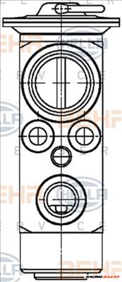 HELLA 8UW 351 029-031 Klíma expanziós szelep - RENAULT, PORSCHE, TOYOTA, FIAT, AUDI, BMW, OPEL