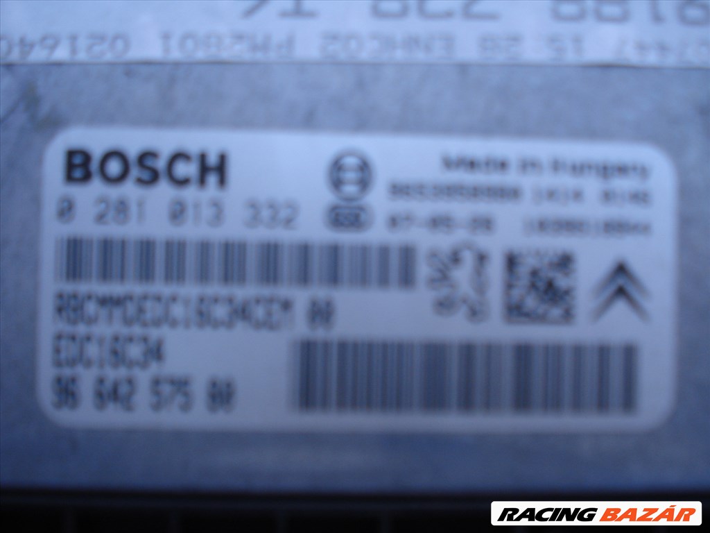 Peugeot 407 motorvezérlő 9664257580 2. kép