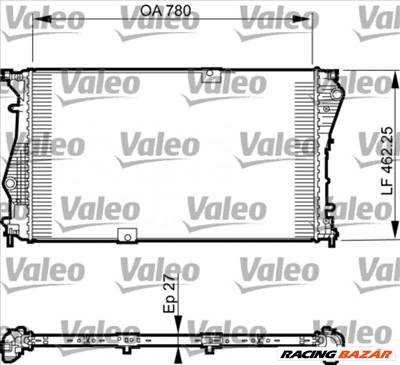 VALEO 735599 Motorvízhűtő - RENAULT, OPEL