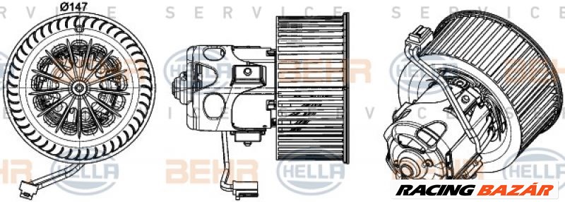 HELLA 8EW 351 043-271 Utastér-ventillátor - BMW 1. kép