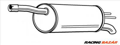 WALKER 22511 Hátsó kipufogó dob - FIAT