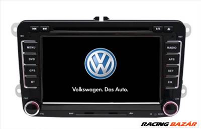 Volkswagen Android 10 Multimédia, GPS, 2 Din Rádió, Tolatókamerával!