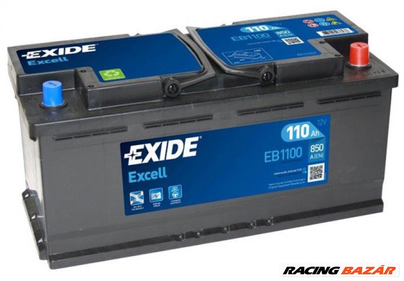 EXIDE _EB1100 Akkumulátor - PORSCHE, AUDI, BMW, FIAT, LAND ROVER, CITROEN, NISSAN 1. kép