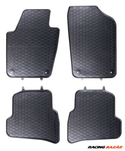 Seat Ibiza IV Geyer Prémium fekete gumiszőnyeg szett patenttal 1. kép