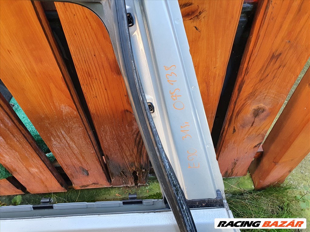 BMW E90 ezüst titansilber titansilver jobb hátsó ajtó üresen eladó (075138) 3. kép