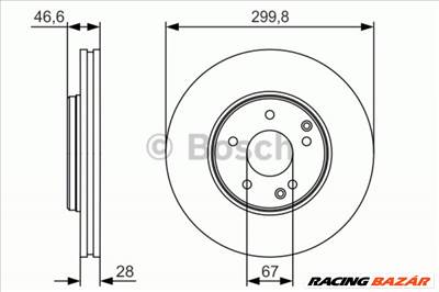 BOSCH 0 986 479 R79 Féktárcsa - MERCEDES-BENZ