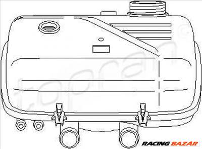 TOPRAN 721994 Hűtő kiegyenlítőtartály - FIAT, CITROEN, PEUGEOT, LANCIA