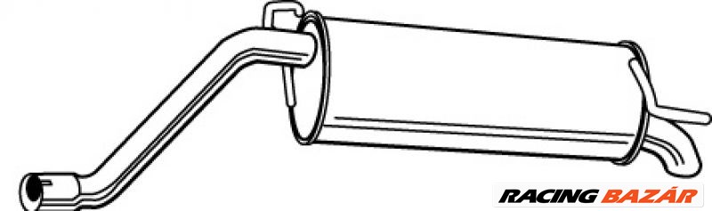 WALKER 23251 Hátsó kipufogó dob - FIAT 1. kép