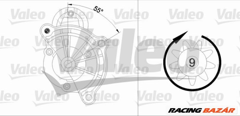 VALEO 433311 Önindító - CITROEN, PEUGEOT, FIAT 1. kép