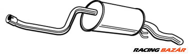 WALKER 22757 Hátsó kipufogó dob - LANCIA, FIAT 1. kép