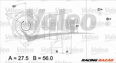 VALEO 436678 Generátor - ALFA ROMEO