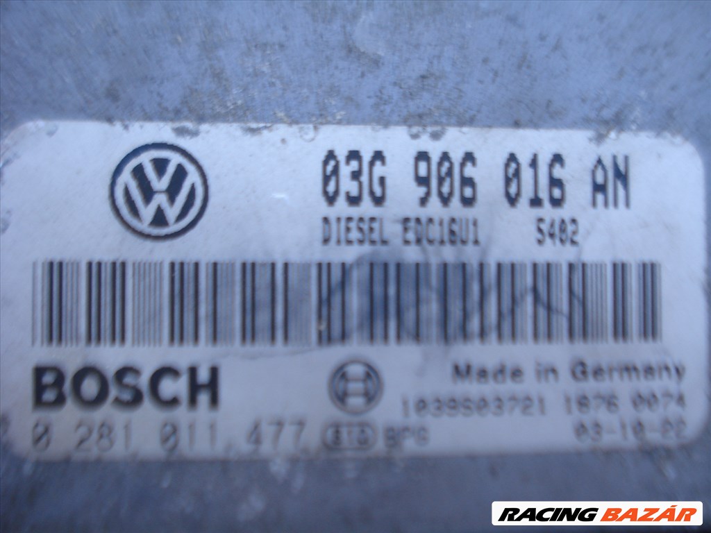 Volkswagen Golf V 2.0 TDI motorvezérlő 03G906016AN 2. kép