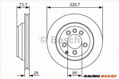 BOSCH 0 986 479 S20 Féktárcsa - PORSCHE, VOLKSWAGEN, AUDI