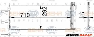 HELLA 8FC 351 301-661 Klímahűtő - FIAT, PEUGEOT, CITROEN