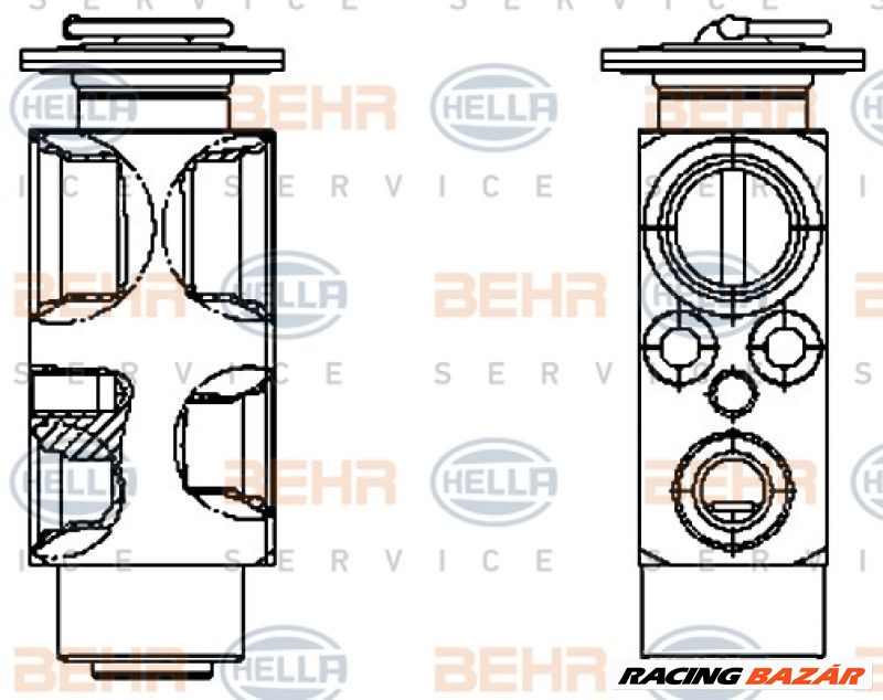 HELLA 8UW 351 336-161 Klíma expanziós szelep - TOYOTA, MAZDA, JAGUAR, BMW, ALFA ROMEO, TALBOT, VAUXHALL 1. kép