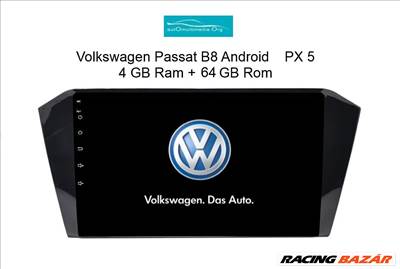 Volkswagen Passat B8 Android 10 Multimédia, GPS, Wifi, Bluetooth, Tolatókamerával!