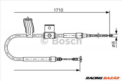 BOSCH 1987477829 Kézifék bowden - FIAT