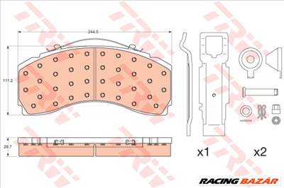 TRW GDB5111 Fékbetét - FORD, MERCEDES-BENZ, CITROEN, LAND ROVER, OPEL, NISSAN, SUZUKI
