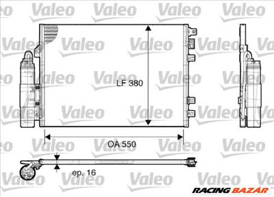 VALEO 817661 Klímahűtő - RENAULT