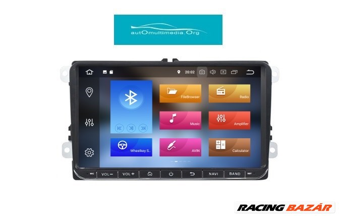 Volkswagen Android 10 Multimédia Golf, Passat, Caddy, Tiguan, Touran, GPS, Wifi, Tolatókamerával! 3. kép