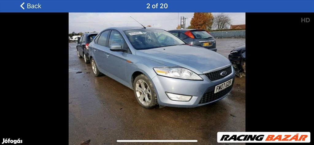 Ford mondeo lökháritó motorháztető géptető sárvédő 1. kép