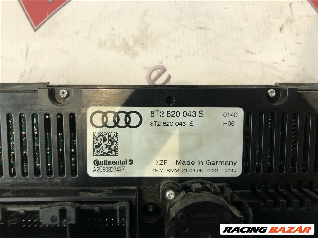 Audi A4 B8 klímavezérlő panel 2. kép