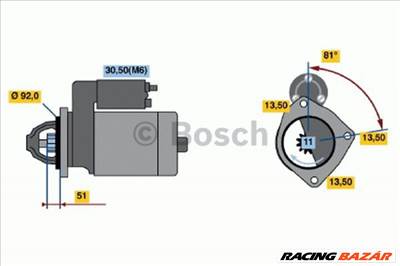 BOSCH 0986018370 Önindító - FORD, MERCEDES-BENZ, CITROEN, LAND ROVER, OPEL, NISSAN, SUZUKI