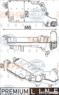 HELLA 8MA 376 750-611 Hűtő kiegyenlítőtartály - VAUXHALL, SEAT, FORD, VOLKSWAGEN, BMW, AUDI, CITROEN