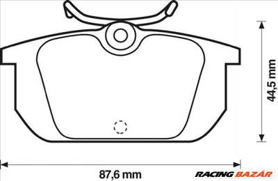 JURID 571409j Fékbetét - ALFA ROMEO, FIAT, LANCIA