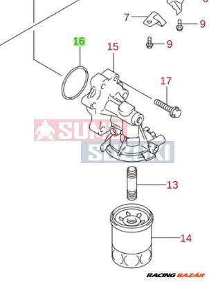 Suzuki olajszűrőház O-gyűrű 09280-62003 3. kép