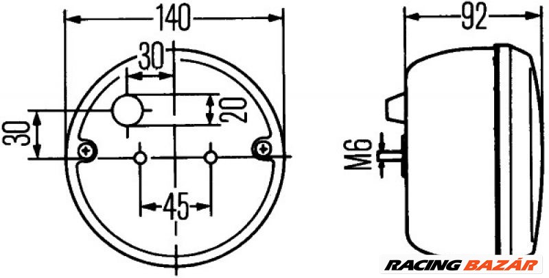 HELLA 2NE 001 423-011 Ködzárófény - DACIA, DAIHATSU, JAGUAR 1. kép