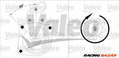 VALEO 455626 Önindító - FIAT, CITROEN, ALFA ROMEO