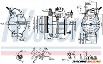 NISSENS 890419 Klímakompresszor - FORD