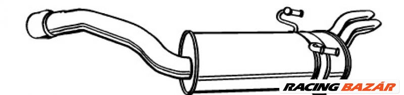 WALKER 21055 Hátsó kipufogó dob - PEUGEOT, FIAT, CITROEN, LANCIA 1. kép