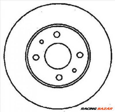 JURID 561380JC Féktárcsa - ALFA ROMEO, FIAT, LANCIA, ZASTAVA, FORD