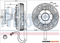 NISSENS 86125 Klíma/visco kuplung - TOYOTA, BMW, PEUGEOT, MINI, FORD, MAZDA, FSO