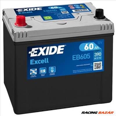 EXIDE _EB605 Akkumulátor - CHEVROLET, VOLKSWAGEN, SAAB, LEXUS, MITSUBISHI, TOYOTA, MAZDA