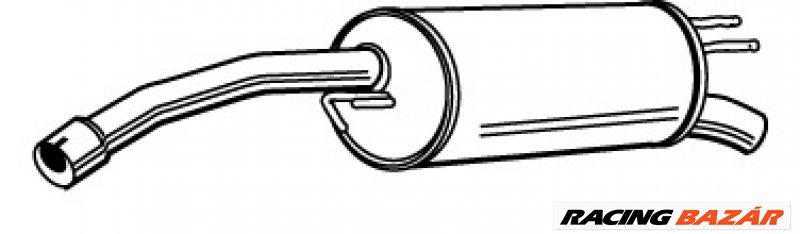 WALKER 21496 Hátsó kipufogó dob - FIAT 1. kép