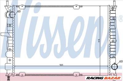 NISSENS 61791 Motorvízhűtő - FIAT