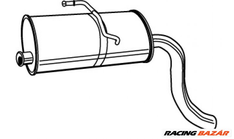 WALKER 21993 Hátsó kipufogó dob - CITROEN, PEUGEOT 1. kép
