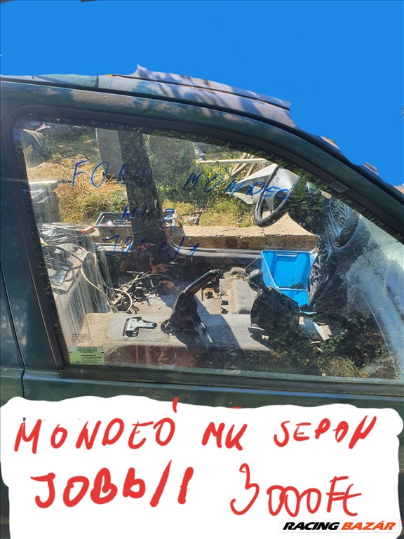 Ford Mondeo Mk2 Ajtó lejáró üveg ablak jobb 1, jobb 2 2. kép