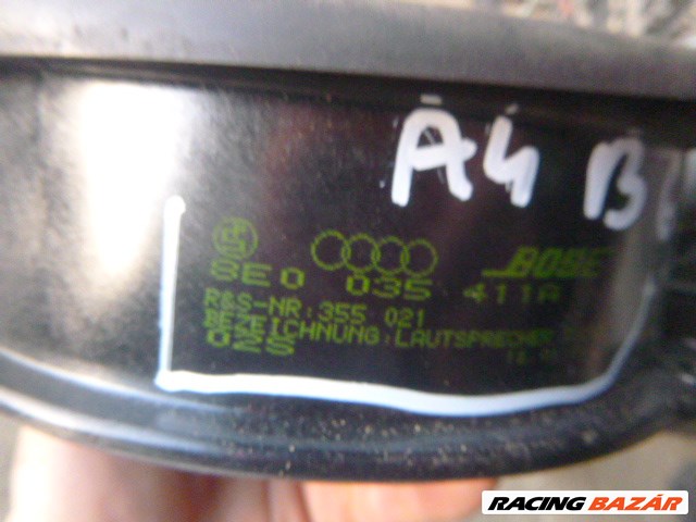 Audi A4 (B6/B7) 2003 HÁTSÓ GYÁRI AJTÓ hangszóró 8E0 035 411 A 8E0035411A 4. kép