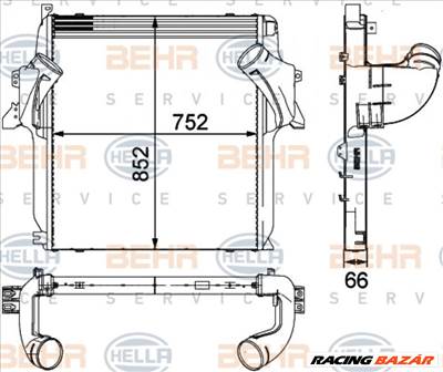 HELLA 8ML 376 724-061 Intercooler - FORD, MERCEDES-BENZ, CITROEN, LAND ROVER, OPEL, NISSAN, SUZUKI