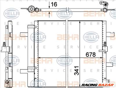 HELLA 8FC 351 319-411 Klímahűtő - AUDI