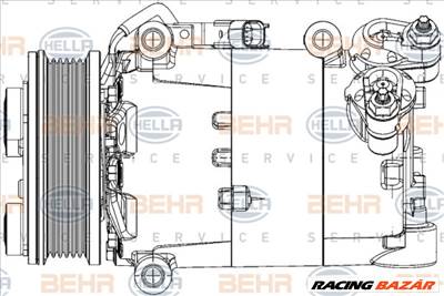 HELLA 8FK 351 334-431 Klímakompresszor - FORD, LAND ROVER