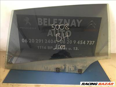 Peugeot 5008 Bal hátsó ajtó üveg.