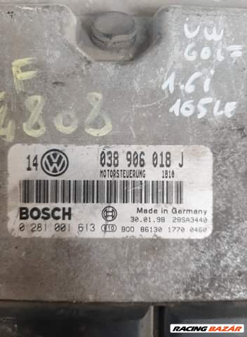 Volkswagen Golf IV. 1.6i 16v motorvezérlő 038906018J 2. kép